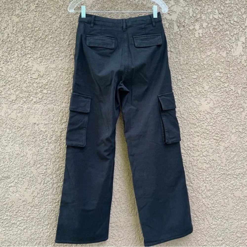 Aritzia Wilfred Utility Cargo Free Pants Women 2 Black Brennan Cotton Streetwear